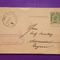 Ganzsache Postkarte 5 Heller 1900+