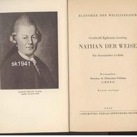 Gotthold Ephraim Lessing NATHAN DER WEISE 1947