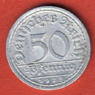 Deutsches Reich 50 Pfennig 1922 A