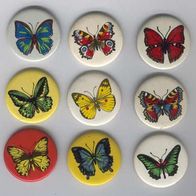 9 verschiedene russische Schmetterling-Anstecknadeln