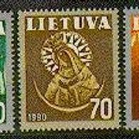 Litauen 1991. MiNr. 474/76: Nationale Symbole