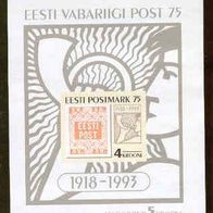 Estland 1993. MiNr. Bl. 5: Estnische Briefmarken 75