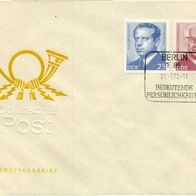 DDR FDC Mi. Nr. 1818 + 1819 (FDC 2) (2) Bedeutende Peraönlichkeiten <