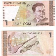 Kirgisistan (Kirgisien): 1 Som (1999) kassenfrisch
