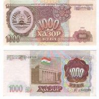 Tadschikistan: 1000 Rubel (1994) kassenfrisch