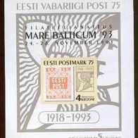 Estland 1993. MiNr. Bl. 6: Mare Balticum, Aufdruck