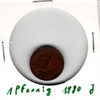 1 Pfennig 1980 J vz