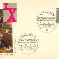 Bundesrepublik FDC Mi. Nr. 468 (1) intern. Verkehrsausstellung, München <