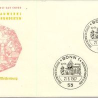 Bundesrepublik FDC Mi. Nr. 498 (1) Deutsche Bauwerke -Ellinger Tor, Weißenburg <