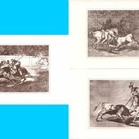 Reproduktion Francisco José Goya Aus Tauromaquia Stier