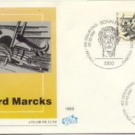 Bundesrepublik FDC Mi. Nr. 1410 (1) Gerhard Macke, Bildhauer und Grafiker <