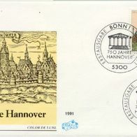 Bundesrepublik FDC Mi. Nr. 1491 (1) 750 Jahre Hannover <
