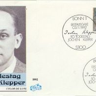 Bundesrepublik FDC Mi. Nr. 1643 (2) Jochen Klepper, Schriftsteller <