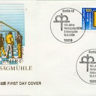 Bundesrepublik FDC Mi. Nr. 1740 (2) 100 Jahre Herzogsägmühle <