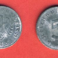 Deutsches Reich 5 Reichspfennig 1940 D