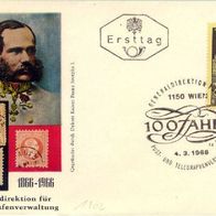 Österreich FDC Mi. Nr. 1202 Generaldirektion Post-u. Telegrafenverwaltung <