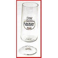 Bierglas (12) - aus hellem Glas in runder Form - Licher Edel-Pilsner