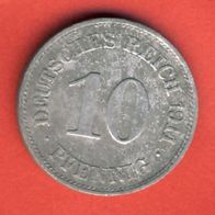 Kaiserreich 10 Pfennig 1911 E