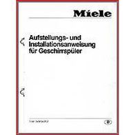 Miele - Aufstellungs- und Installationsanweisung (1) - für Geschirrspüler - Original