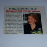 Prinzessin Mathilde - Belgien Bericht Sammlung Clippings Presse #573