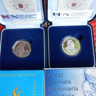 Vatikan 2007 5 Euro + 10 Euro PP Gedenkmünzen * *