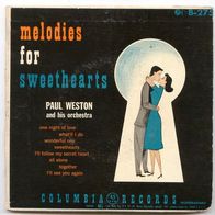 Paul Weston - Melodies for sweethearts US 7" EP