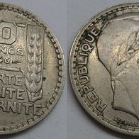 Frankreich 10 Francs 1946 (ohne B, kurze Lorbeerblätter) ## S9
