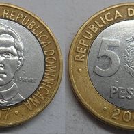 Dominikanische Republik 5 Pesos 2007 ## Kof3