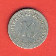 Kaiserreich 10 Pfennig 1899 G (2)