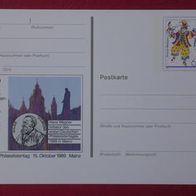 Sonderpostkarte Nr.18 "Deutscher Philatelistentag" 1989