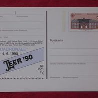Sonderpostkarte Nr.21 "Quadronale" 1990 in Leer