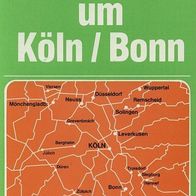 B047) Ältere Deutsche Radtourenkarte 40 Rund um Köln/ Bonn