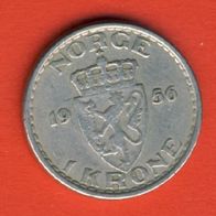 Norwegen 1 Krone 1956
