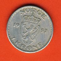 Norwegen 1 Krone 1957