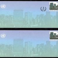Vereinte Nationen (UNO) New York - Ganzsachen - Briefmschläge MiNr. U 13B + U 14B o <