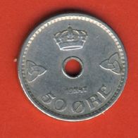 Norwegen 50 Öre 1947