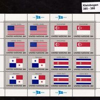 Vereinte Nationen (UNO) New York - Flaggen-Serie - Mi. Nr. 385 bis 388 * * <