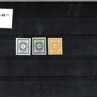 Mi. 53 - 55 * * Ost - Sachsen