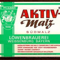 ALT ! Bieretikett Löwenbrauerei / Pflaumer Weissenburg