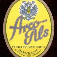 ALT ! Bieretikett Schlossbrauerei Bad Birnbach Lkr. Rottal-Inn Niederbayern Bayern