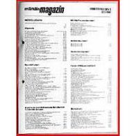 Märklin Magazin - Inhaltsverzeichnis 1980-1982 - Original