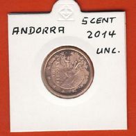 Andorra 5 Cent 2014 Top