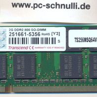 Transcend 2GB DDR2 800 SO DIMM