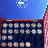 2012 2 Euro 10 JAHRE Euro Bargeld * 24Karat vergoldet 21 x 2 Euro Komplettsammlung