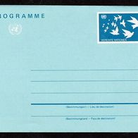 Vereinte Nationen (UNO) Wien - Ganzsachen - Luftpostfaltbriefe -Mi. Nr. LF3 * * <