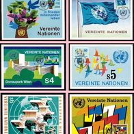 Vereinte Nationen (UNO) Wien - Ersttagskarten FDC - Mi. Nr. 1 bis 6 / 1979-6 Karten <