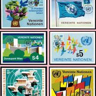 Vereinte Nationen (UNO) Wien - Ersttagskarten FDC - Mi. Nr. 1 bis 6/1979-6 Karten <
