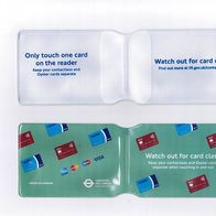 Oyster Card Hülle Etui Wallet Travel Card Hülle für Monatskarte stabil TOPP NEU