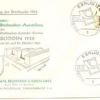 Ganzsache Tag der Briefmarke 1965 Boddin Registerkassen