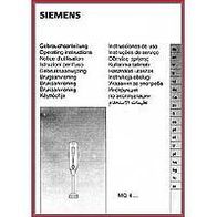 Siemens - Gebrauchsanleitung für Universalzerkleinerer MQ 4.... - Original